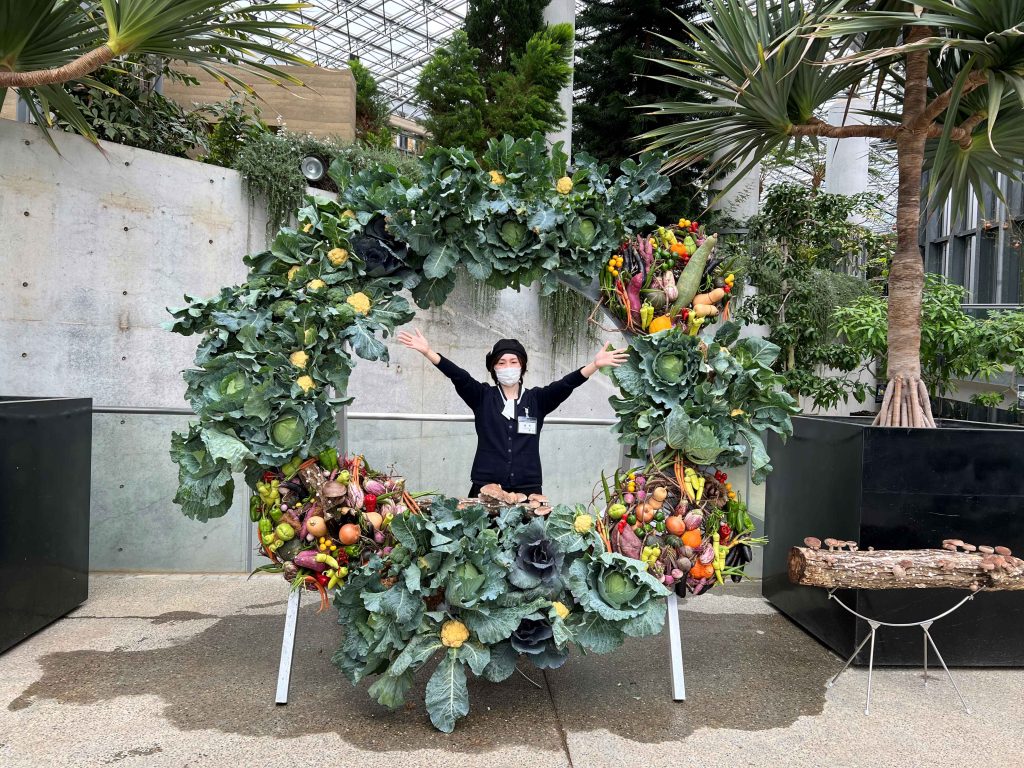 収穫祭　野菜リース
